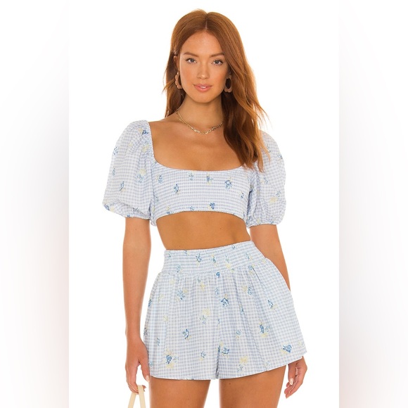 NWT Majorelle Key West Top + Shorts SET in Polly Gingham - Picture 1 of 15